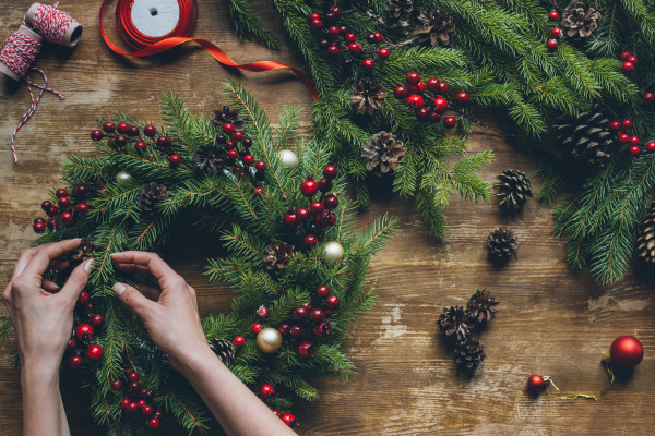 Festive Fun: Christmas wreaths and festive treats
